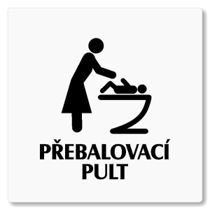 Přebalovací pult, 80x80mm, bílá, Nevada